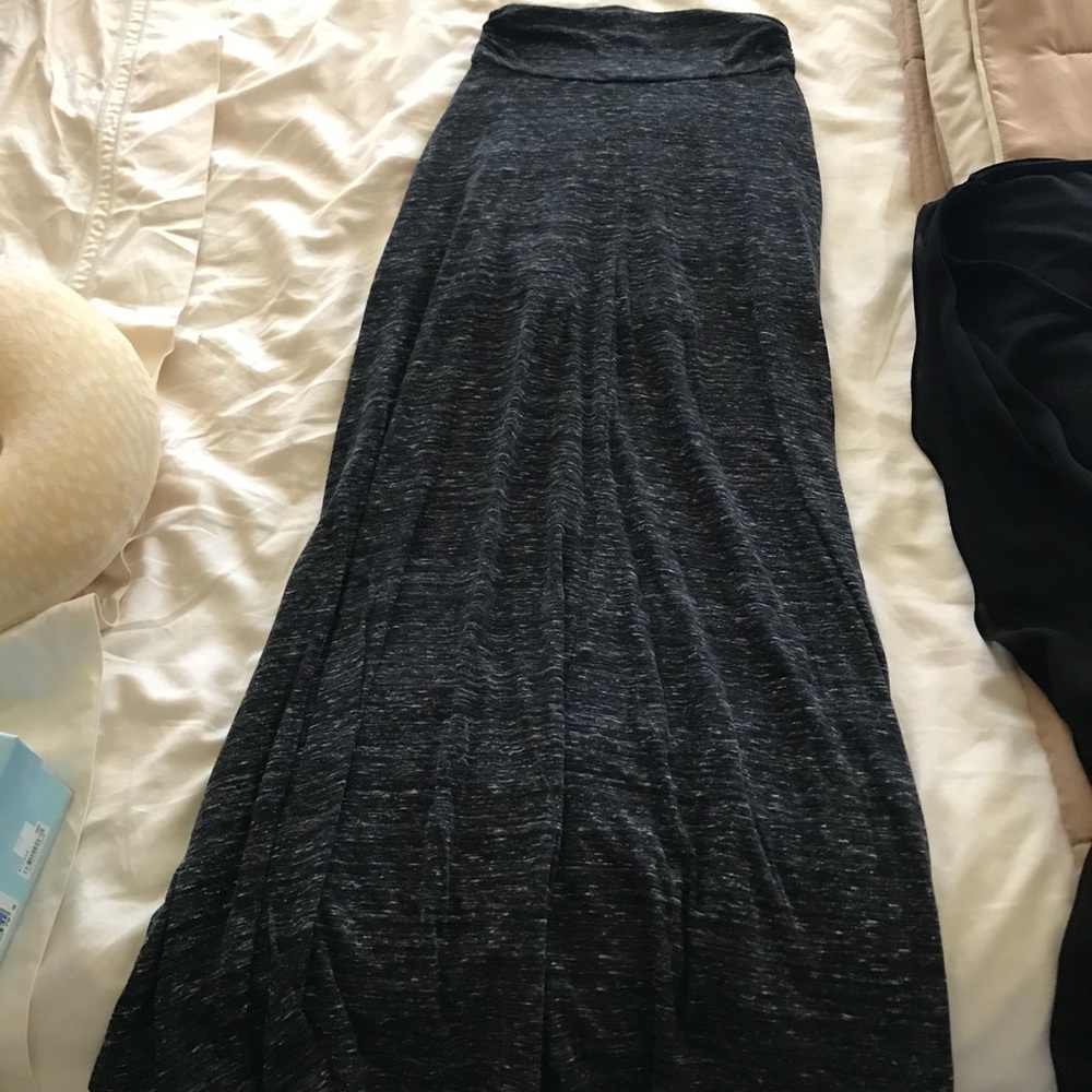 Heather Gray Maxi Skirt